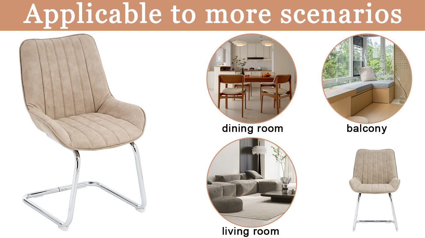 Sorgfältig ausgewählte Küche Wohnzimmer Esszimmer Stühle aus Kunstleder Material für leichtere Wartung! (Satz von 2)