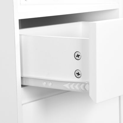 Flurgarderobe mit gepolsterter Aufbewahrungsbank, multifunktionaler Flur-Schuhschrank mit Stecktafel, moderne Garderobe mit 4 Haken für Eingangsbereich, Waschküche, Weiß,H180/B100/T35 cm