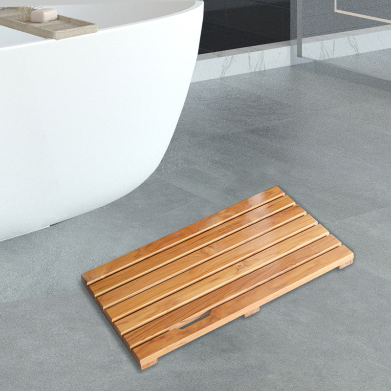 Teak Wood,Teak Antirutschmatte,Teak Duschmatte rutschfeste Badezimmermatte Luxus Spa Matte Holz Badewannenmatte 40 x 60 cm