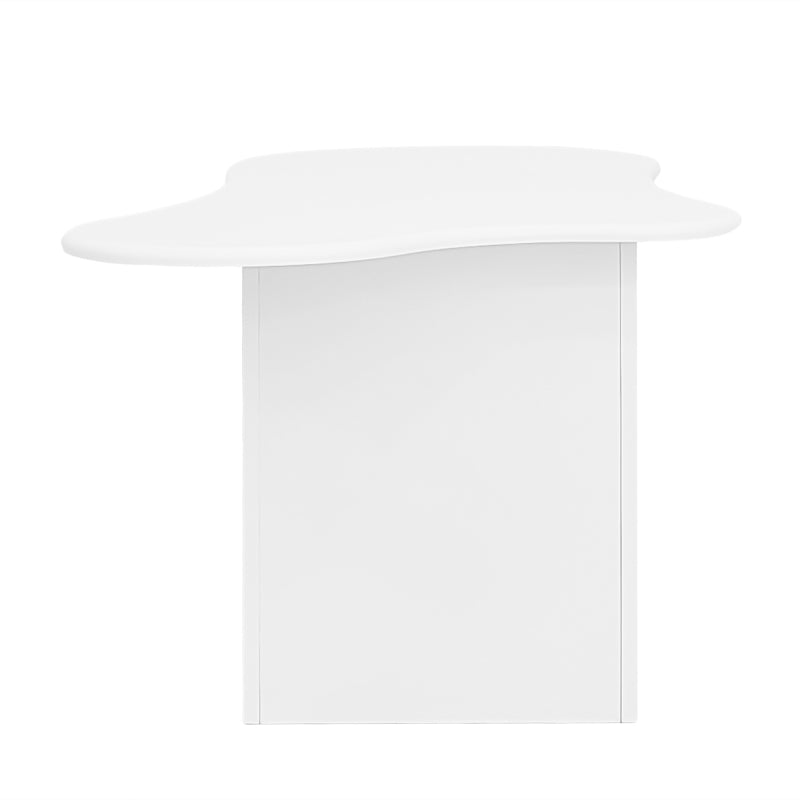 Couchtisch mit Schubladen, wolkenförmiger Couchtisch mit offenen Ablagefächern, hochwertige Materialien. 97*45*43,5cm