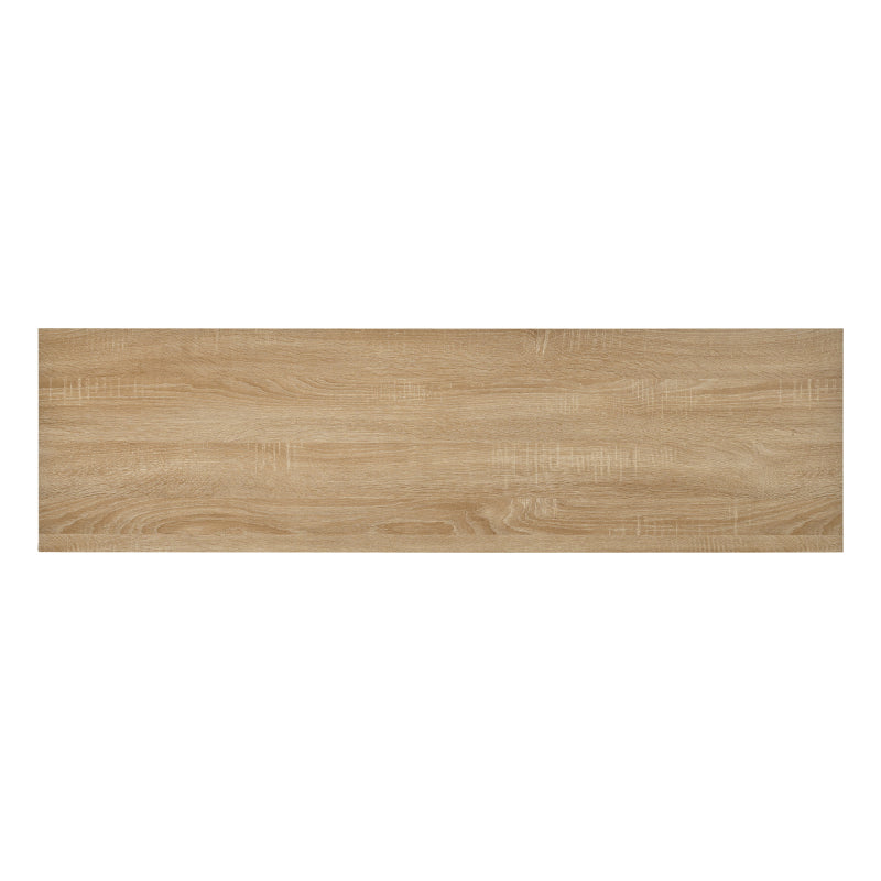 Modernes Sideboard im minimalistischen Stil 4-Rattantür, Metallgriff einfaches Buffetschrank für Esszimmer, Wohnzimmer, Küche (Naturholz)