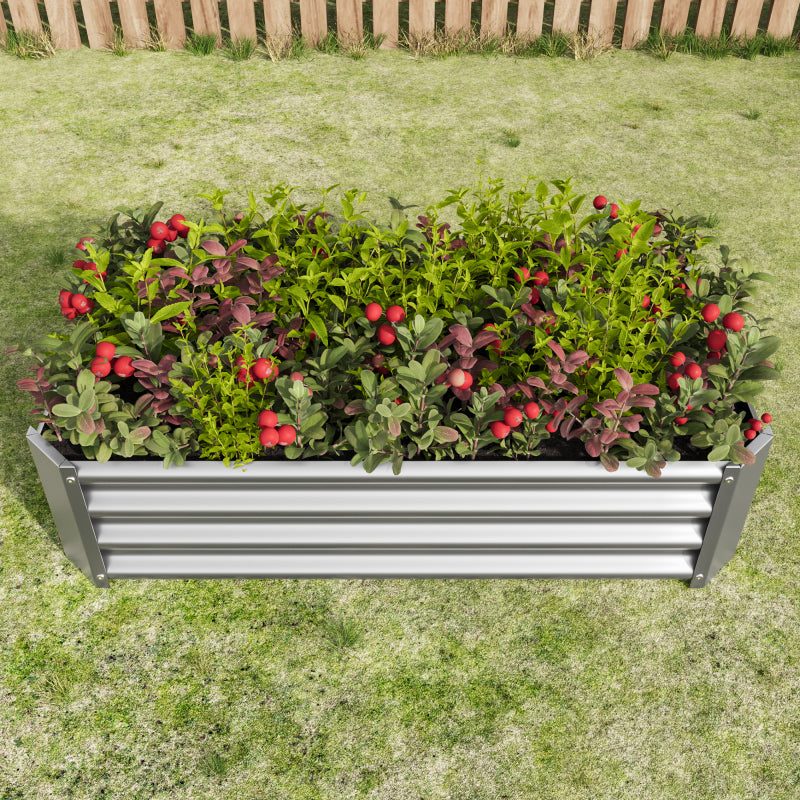 Hochbeet Metall Pflanzenbeet, Hochbeete für Garten aus robustem Stahlblech mit stabilem Design, Rostschutz und Langer Haltbarkeit, Hochbeet Bausatz ohne Boden, Ideal für Gemüse, Kräuter & Blumen Anthr