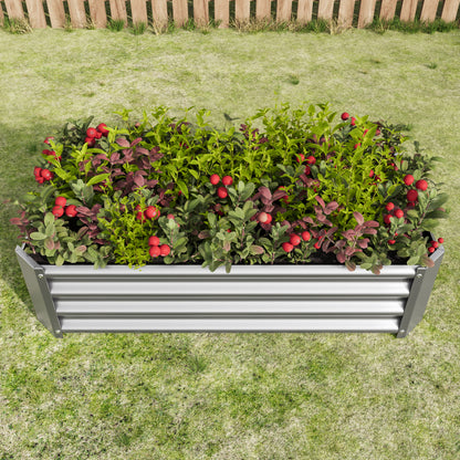 Hochbeet Metall Pflanzenbeet, Hochbeete für Garten aus robustem Stahlblech mit stabilem Design, Rostschutz und Langer Haltbarkeit, Hochbeet Bausatz ohne Boden, Ideal für Gemüse, Kräuter & Blumen Anthr