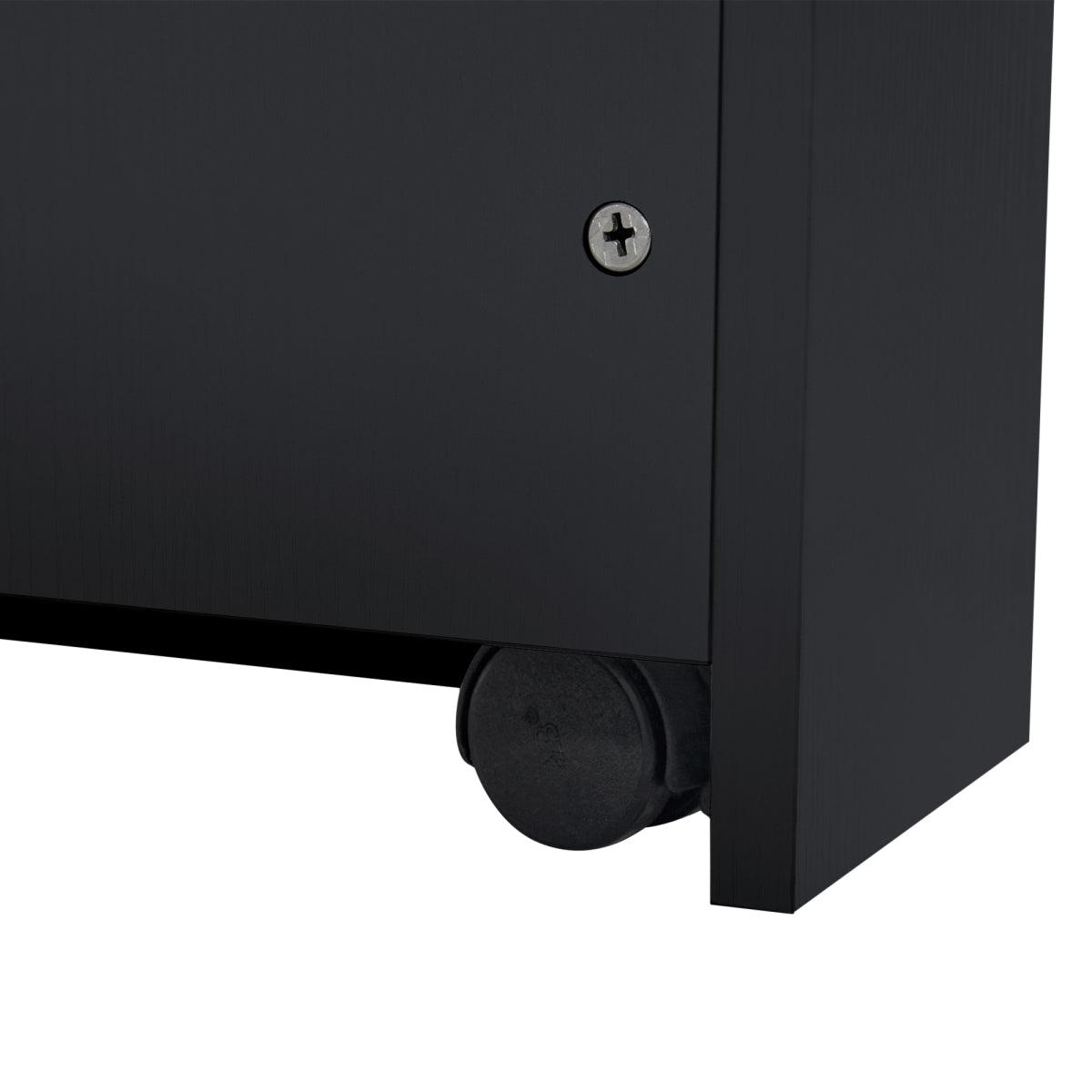 Bartisch ausziehbar 133-202cm, Kücheninsel mit Marmor-Optik & Stauraum, Esstisch für 2-6 Personen, Küchenwagen mit Schubladen & Regalen, Schwarz