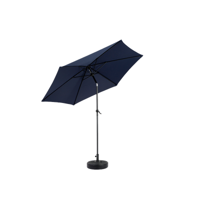 14.8 Ft Double Sided Outdoor Umbrella Rectangular Large with Crank (Navy Blue)(No Base)