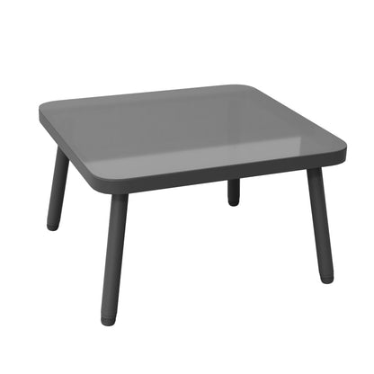 Garten-Lounge-Set aus Eisen, Gartenmöbel-Set aus grauem Seil, L-förmiges Gartenmöbel-Set, Lounge-Set aus grauem Seil mit Sitzkissen, verstellbaren Füßen, 2 Sofas und 1 Tisch