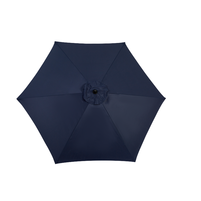 14.8 Ft Double Sided Outdoor Umbrella Rectangular Large with Crank (Navy Blue)(No Base)