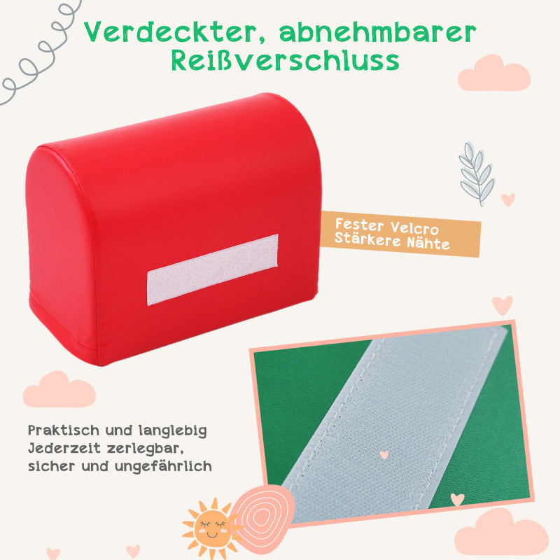 5-in-1 Riesige Bunte Weiche Schaumstoff-Bausteine für Kinder – Perfekt für Kreatives Spielen, Klettern, Kriechen und Motorikförderun