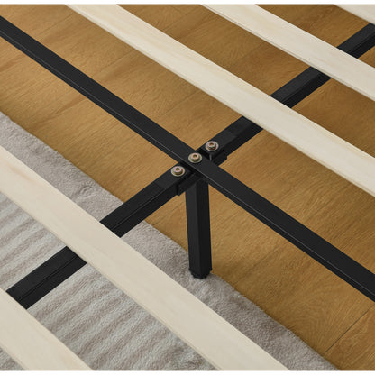 Doppelbett 160×200 cm aus Chenille mit 4 Schubladen, stabiles Bettgestell für Schlafzimmer & Eltern-Kind-Zimmer, Beige (ohne Matratze)