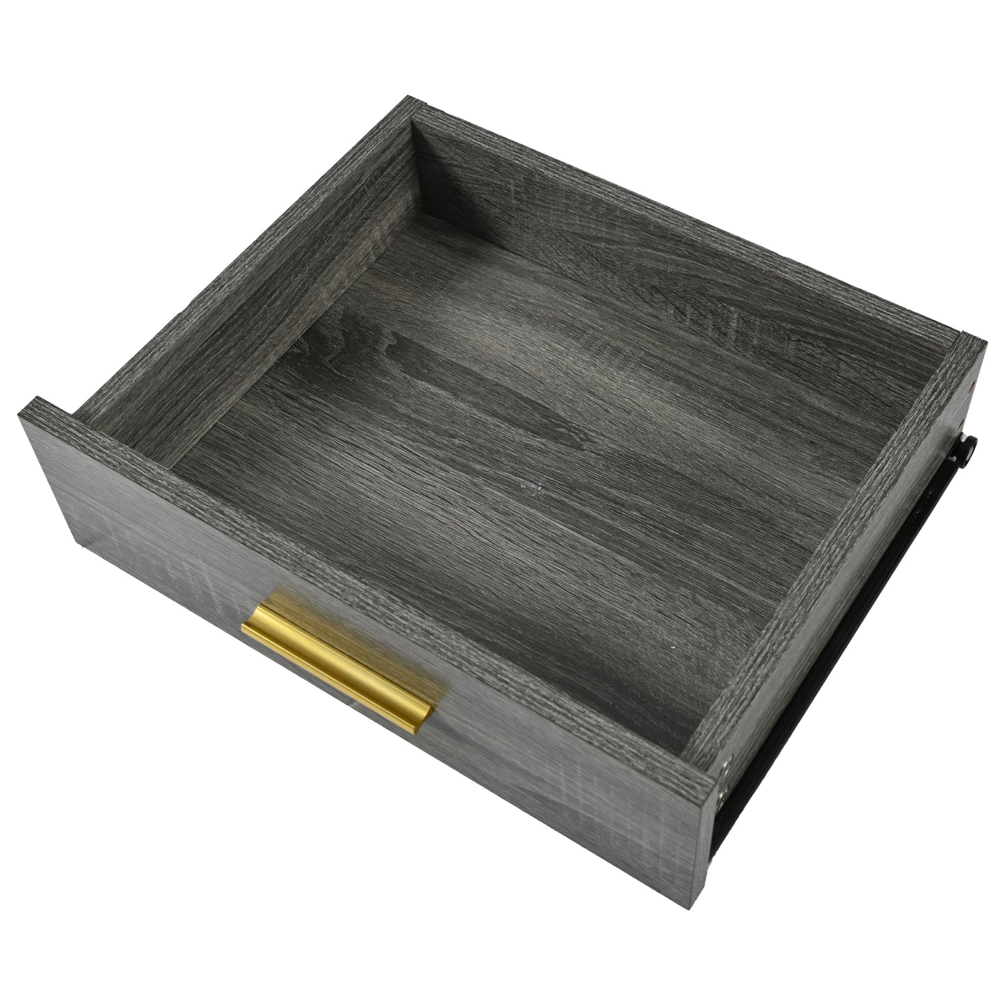 Konsolentisch,Flurtisch mit 2 Schublade ,Leichter Luxus-Stil Beistelltisch, Grau/Gold