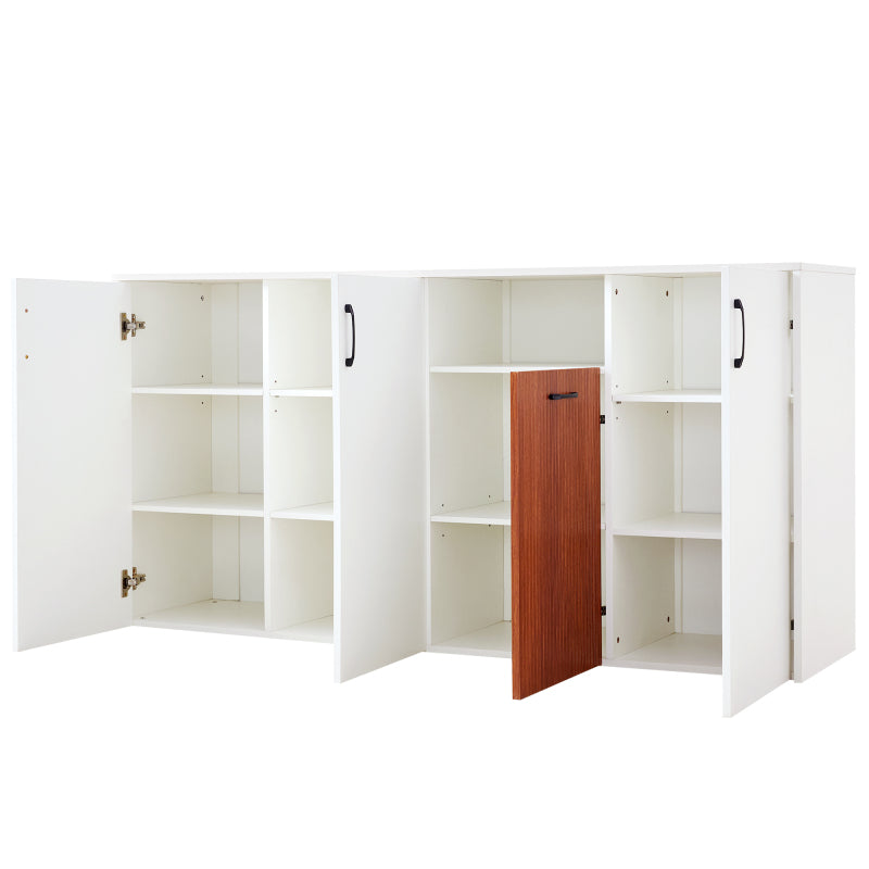 Sideboard Schrank freistehender Holzschrank Holzschrank Küche Zuhause Wohnzimmer weiß