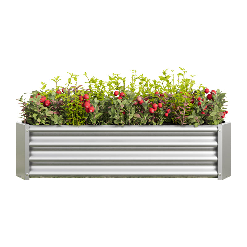 Hochbeet Metall Pflanzenbeet, Hochbeete für Garten aus robustem Stahlblech mit stabilem Design, Rostschutz und Langer Haltbarkeit, Hochbeet Bausatz ohne Boden, Ideal für Gemüse, Kräuter & Blumen Anthr
