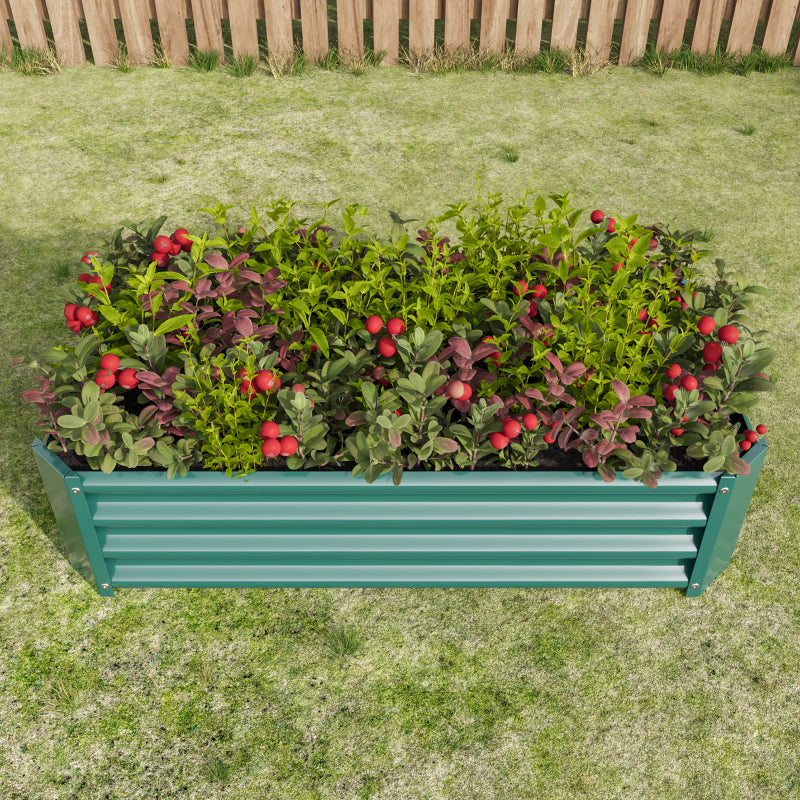 Hochbeet Metall Pflanzenbeet, Hochbeete für Garten aus robustem Stahlblech mit stabilem Design, Rostschutz und Langer Haltbarkeit, Hochbeet Bausatz ohne Boden, Ideal für Gemüse, Kräuter & Blumen Anthr
