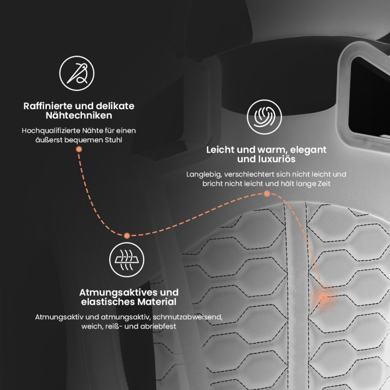 Gaming Stuhl, Ergonomischer Gaming-Stuhl mit Fußstütze, Racing Gaming Chair Kopfstütze Verstellbarer Computerstuhl Höhenverstellbar Lendenwirbelstütze für Homeoffice und Gaming Schwarz