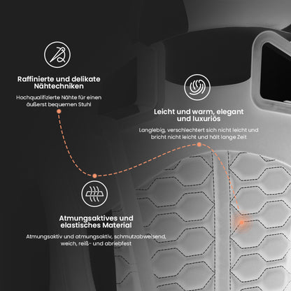 Gaming Stuhl, Ergonomischer Gaming-Stuhl mit Fußstütze, Racing Gaming Chair Kopfstütze Verstellbarer Computerstuhl Höhenverstellbar Lendenwirbelstütze für Homeoffice und Gaming Schwarz