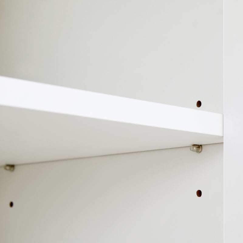 Kommode/Sideboard/Schuhschrank mit Metallgriffen, 1 Schublade und 3 Türen, auf Metallfüßen, Weiß. Maße: B120 × H92 × T35 cm
