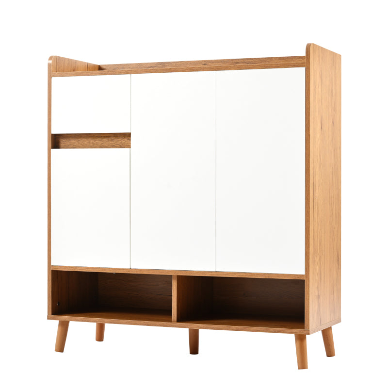 Schuhschrank mit verstellbaren Einlegeböden – Minimalistischer Home Organizer: H99 cm x B90 cm x T35 cm