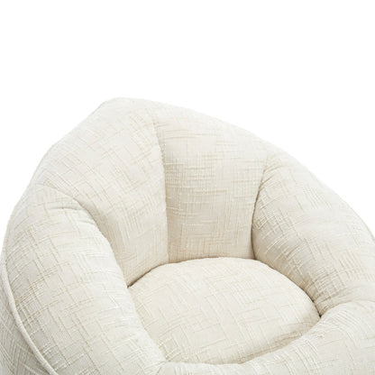 Sitzsack Sofa Stuhl für Erwachsene mit Fußstütze, Beige