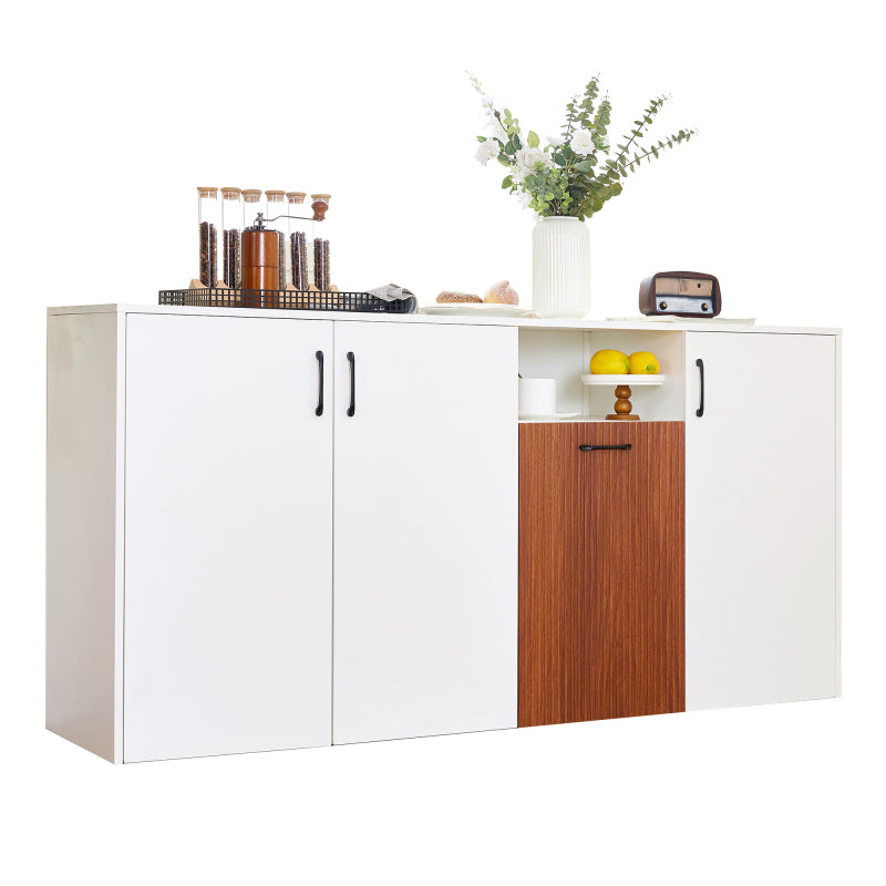 Sideboard Schrank freistehender Holzschrank Holzschrank Küche Zuhause Wohnzimmer weiß