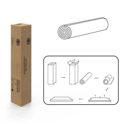 Schaumstoff-Matratze/Topper 180x200 cm, H3, 5 cm Höhe, Öko-TEX, Waschbar