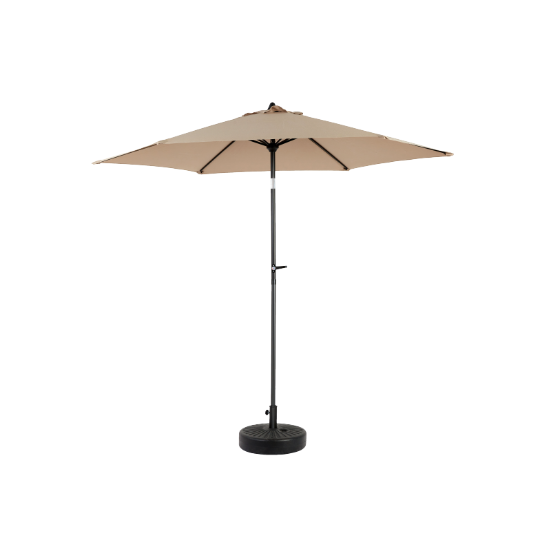14.8 Ft Double Sided Outdoor Umbrella Rectangular Large with Crank (khaki)(No Base)