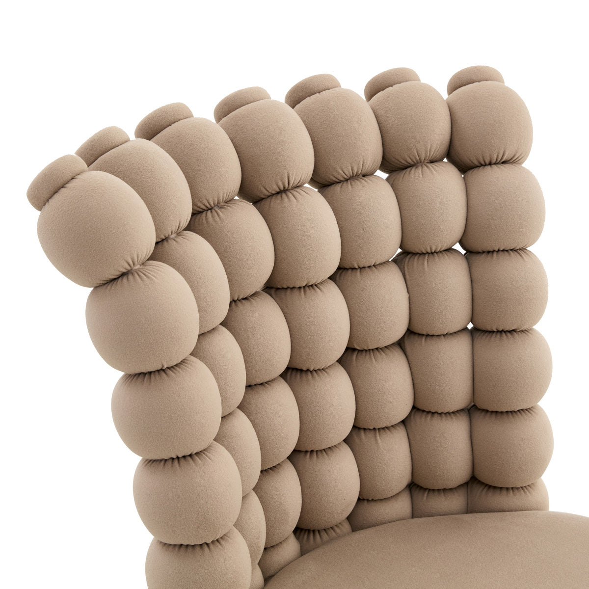 Esszimmerstuhl 2er Set Samt, Schwarz-Metallbeine, Modern Luxus, Camel