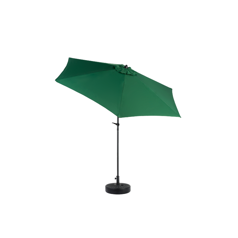 14.8 Ft Double Sided Outdoor Umbrella Rectangular Large with Crank (Dark Green)(No Base)