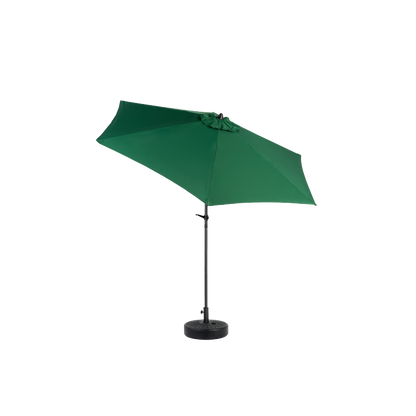 14.8 Ft Double Sided Outdoor Umbrella Rectangular Large with Crank (Dark Green)(No Base)