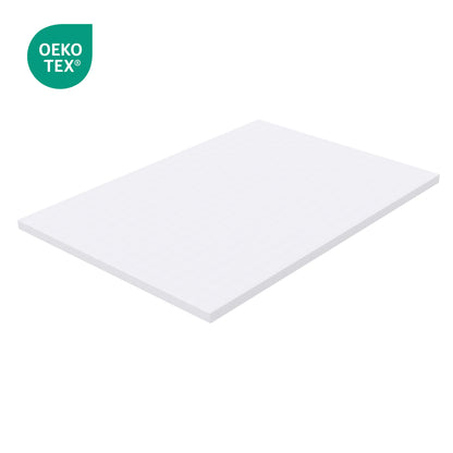 Schaumstoff-Matratze/Topper 90x200 cm, H3, 5cm Höhe, Öko-TEX, Waschbar