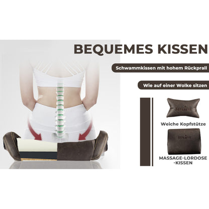 Gaming Stuhl Computerstuhl Ergonomischer Gaming Chair mit Fußstütze Bürostuhl Ergonomischer Computerstuhl mit Lendenwirbelstütze Braun