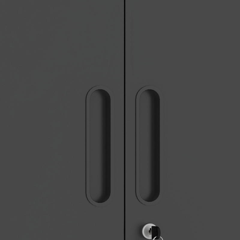 Metall-Wandschrank mit Türverschluss & Ablage - Robust, Umweltfreundlich, Ideal für Garage, Werkstatt & Büro - Ohne Holz, Kein Formaldehyd, Haustier- & Familiegeeignet, H77 cm × B75 cm × T30 cm