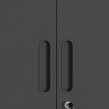 Metall-Wandschrank mit Türverschluss & Ablage - Robust, Umweltfreundlich, Ideal für Garage, Werkstatt & Büro - Ohne Holz, Kein Formaldehyd, Haustier- & Familiegeeignet, H77 cm × B75 cm × T30 cm