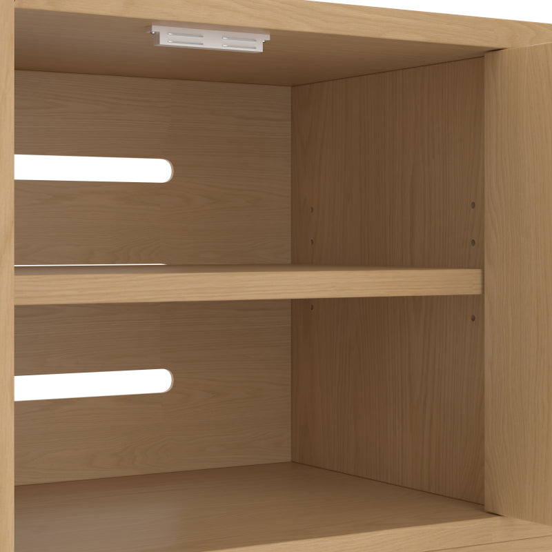Versteckter Katzenschrank - Integrierter Kratzbaum und Belüftung, Tiermöbel für Flur und Eingangsbereich, 140 x 40 x 45,5 cm