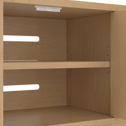 Versteckter Katzenschrank - Integrierter Kratzbaum und Belüftung, Tiermöbel für Flur und Eingangsbereich, 140 x 40 x 45,5 cm