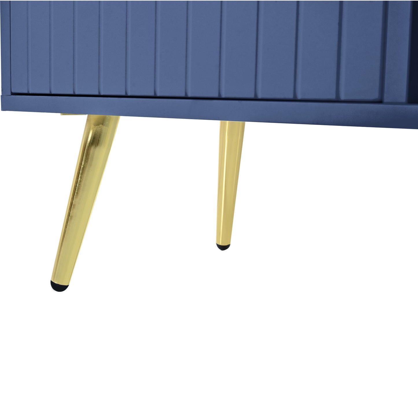 Moderne luxuriöse Schuhtruhe in Blau mit Stauraum, gepolsterter Sitzbank und Rückenlehne, Perfekt für den Eingangsbereich