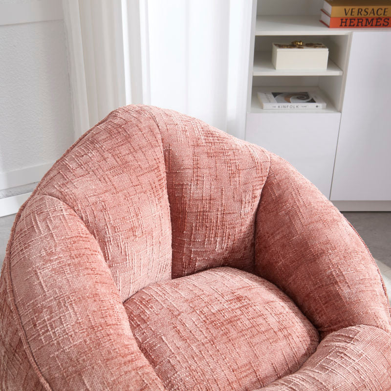 Sitzsack Sofa Stuhl für Erwachsene mit Fußstütze, Rosa