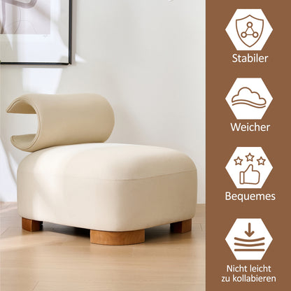 Mehrzweck-Sofa mit Katzenhöhle - haustierfreundlicher Futon für Wohn- und Schlafzimmer, Design für Mensch und Katze, Einsitzer-Sofa