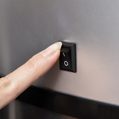 Mülleimer 58L automatischer Abfalleimer mit Infrarotsensor, hygienisch, groß, Edelstahl Silber