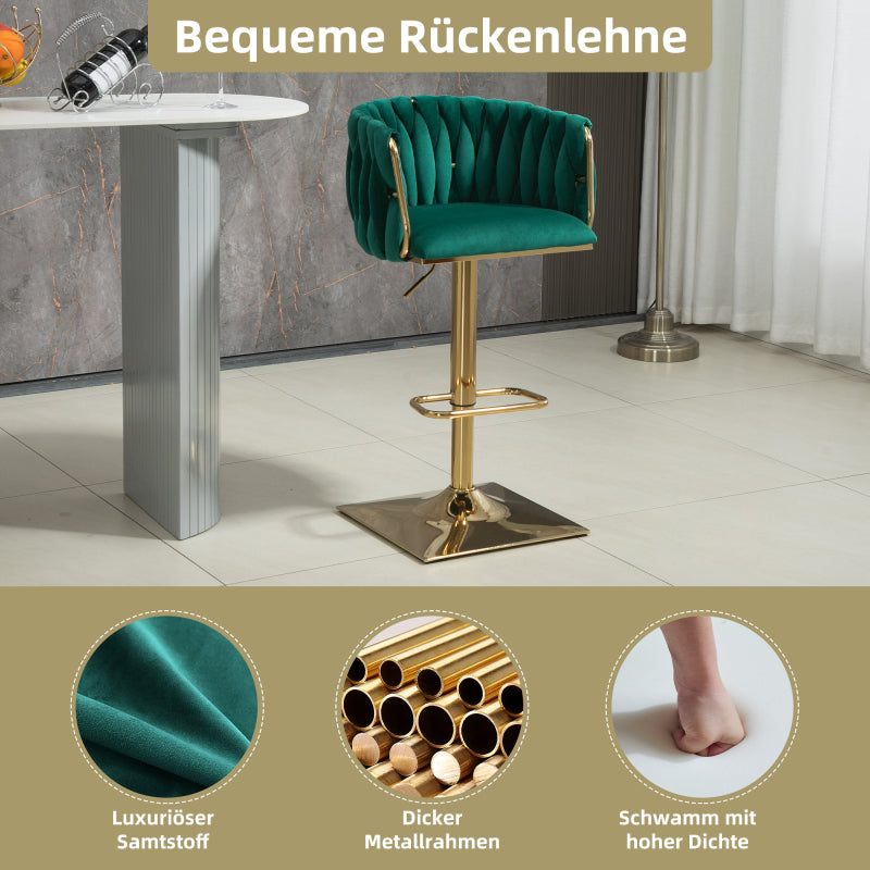 Vintage Barhocker mit Rückenlehne und Fußstütze Counter Höhe Esszimmerstuhl Für Kücheninsel Esszimmer Bar Theke Potluck Party Lounge Bereich