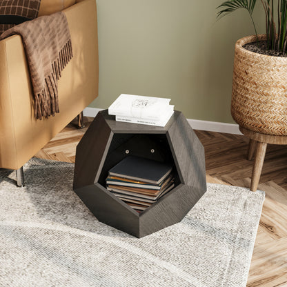 66CM Modern Pet Furniture Cat Carrier, Sofa Side Table, Planter MDF Multifunctional Furniture, Black Brown