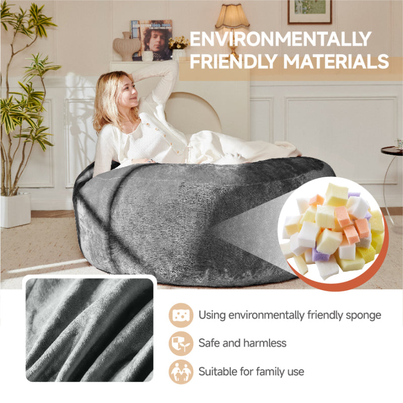 90 Sitzsack,Sitzsackstuhl, Sofa für Erwachsene,weicher und bequemer Lesestuhl,,geeignet für Schlafzimmer, Balkone und andere Orte