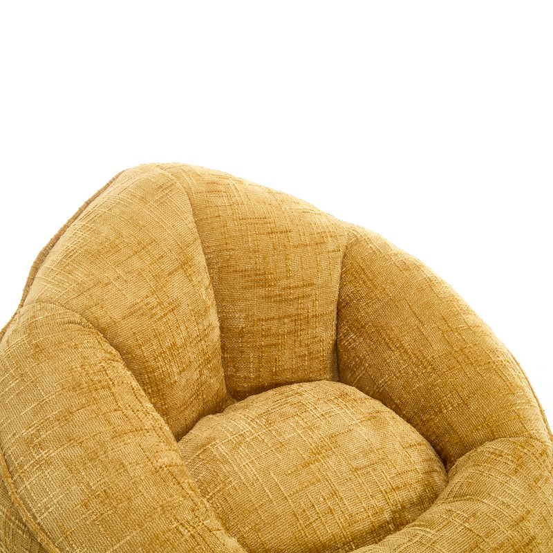 Sitzsack Sofa Stuhl für Erwachsene mit Fußstütze, Gelb