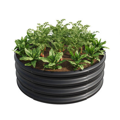 Verzinkt erhöhte Gartenbett, Pflanzer erhöhte Gartenbetten im Freien, Runde Freiheit erhöhte Gartenbetten für Gartenbau Gemüse, Früchte, Blumen