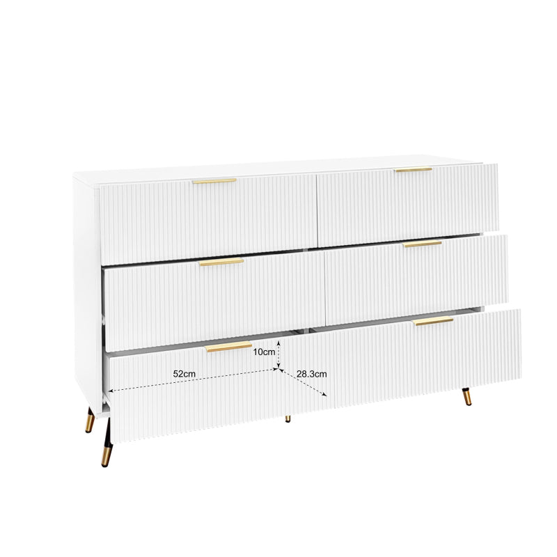 Elegantes Sideboard mit modernem Design, Kommode mit Schubladen und viel Stauraum
