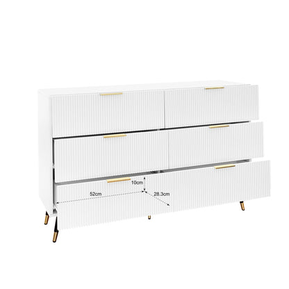 Elegantes Sideboard mit modernem Design, Kommode mit Schubladen und viel Stauraum