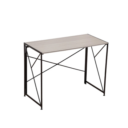 Klappbarer Schreibtisch 99x50cm – Computertisch Faltbar & Platzsparend in 8 Sek. Montiert, MDF Holzoptik für Home Office & Büro, Natur