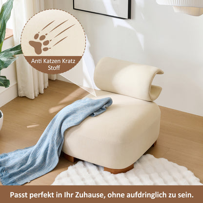 Mehrzweck-Sofa mit Katzenhöhle - haustierfreundlicher Futon für Wohn- und Schlafzimmer, Design für Mensch und Katze, Einsitzer-Sofa