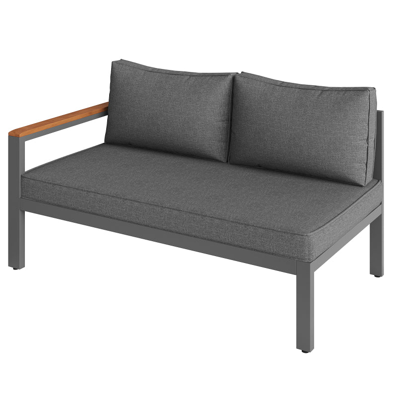 Gartenlounge-Set für 7-8 Personen, Gartenmöbel, Gartenmöbel Set für Garten, Balkon, Terrasse, wetterfest Sitzgruppe Essgruppe, Moderne Gartengarnitur,Gartenmöbelset mit Gestell aus verzinktem Eisen