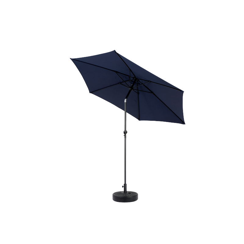 14.8 Ft Double Sided Outdoor Umbrella Rectangular Large with Crank (Navy Blue)(No Base)