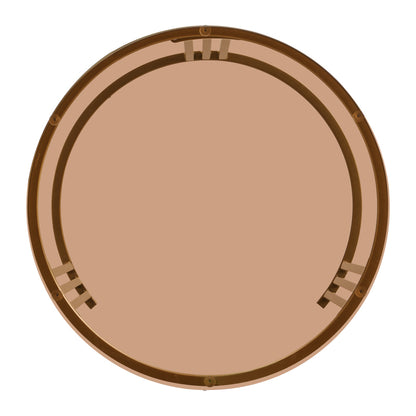2-in-1 runder Couchtisch aus MDF, Beistelltisch mit 1 weißen Platte und 1 braunen Platte aus gehärtetem Glas, Couchtischkombination mit 2 Schubladen für das Wohnzimmer, 70*70*45 + 50*50*40 cm